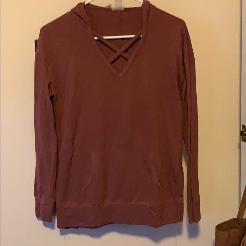 Rose pull over sweatshirt